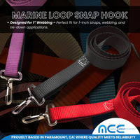 Load image into Gallery viewer, Metal Fixed Loop Snap Hook for 1&quot; Webbing
