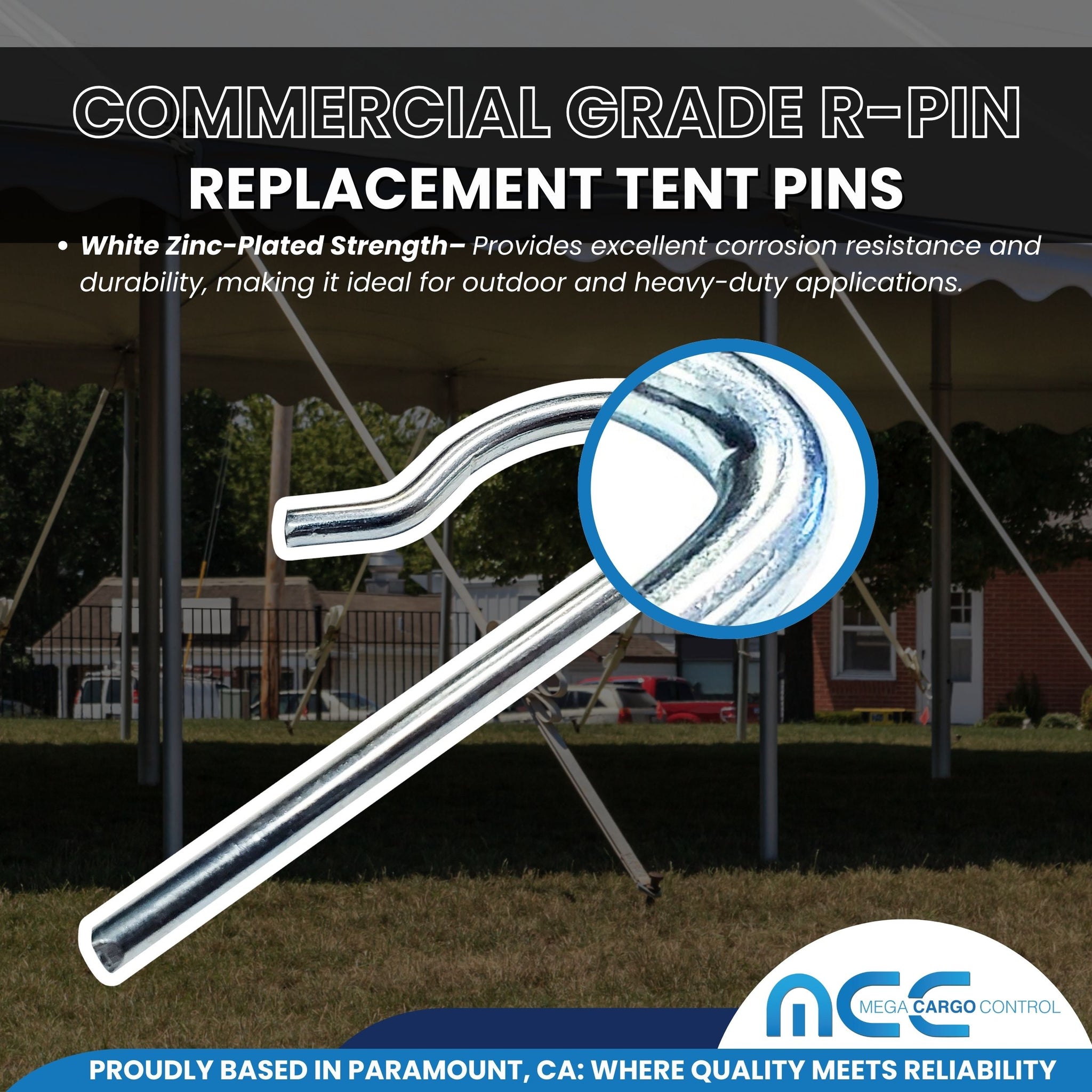 pin tent Commercial Grade R-Pin for Frame Tents