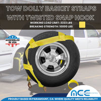 Load image into Gallery viewer, Tow Dolly Basket Straps W/Twisted Snap Hook
