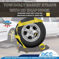 Load image into Gallery viewer, Tow Dolly Basket Straps W/ Heavy-Duty Snap Hook
