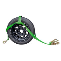 Load image into Gallery viewer, Adjustable Tow Dolly Basket Straps with Twisted Snap Hooks and Ratchets
