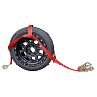 Load image into Gallery viewer, Adjustable Tow Dolly Basket Straps with Twisted Snap Hooks and Ratchets
