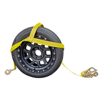 Load image into Gallery viewer, Adjustable Tow Dolly Basket Straps with Twisted Snap Hooks and Ratchets

