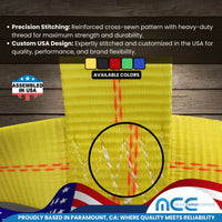 Load image into Gallery viewer, Adjustable Tow Dolly Basket Straps with Twisted Snap Hooks and Ratchets
