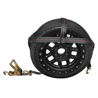 Load image into Gallery viewer, Tire Bonnet Straps With Swivel Hooks and Ratchet

