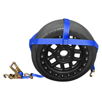 Load image into Gallery viewer, Tire Bonnet Straps With Swivel Hooks and Ratchet
