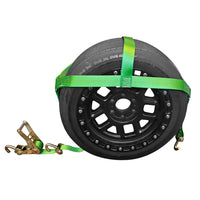 Load image into Gallery viewer, Tire Bonnet Straps With Swivel Hooks and Ratchet
