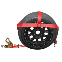 Load image into Gallery viewer, Tire Bonnet Straps With Swivel Hooks and Ratchet
