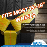 Load image into Gallery viewer, Tire Bonnet Straps With Swivel Hooks and Ratchet
