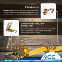 Load image into Gallery viewer, Tire Bonnet Straps With Swivel Hooks and Ratchet
