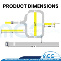 Load image into Gallery viewer, Adjustable Cam Buckle Wheel Bonnet Straps With Twisted Snap Hooks
