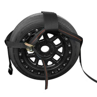 Load image into Gallery viewer, Tow Dolly Strap, 4 Inch Top Strap, Flat Hook End
