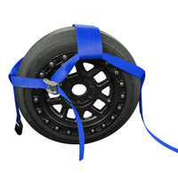 Load image into Gallery viewer, Tow Dolly Strap, 4 Inch Top Strap, Flat Hook End
