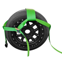 Load image into Gallery viewer, Tow Dolly Strap, 4 Inch Top Strap, Flat Hook End
