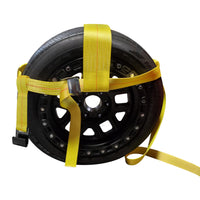 Load image into Gallery viewer, Tow Dolly Strap, 4 Inch Top Strap, Flat Hook End
