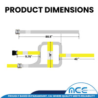 Load image into Gallery viewer, Tow Dolly Strap, 4 Inch Top Strap, Flat Hook End

