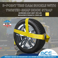 Load image into Gallery viewer, Adjustable Cam Buckle Wheel Bonnet Straps With Twisted Snap Hooks
