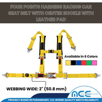 Load image into Gallery viewer, 2&quot; Racing Harness - 4 Point Safety Belt (Center Latch &amp; Link)
