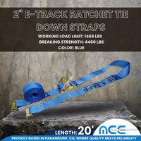 Load image into Gallery viewer, E-Track Kit - 24PC Premium E-Track Kit, 5' Rails, 8 O-Rings, 8 Rope Ties
