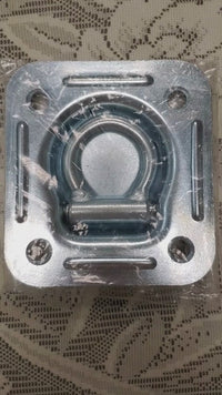 Load and play video in Gallery viewer, Recessed Square Pan Floor Mount D Rings - Zinc-Plated
