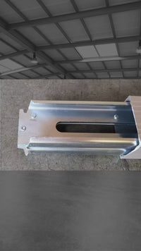 Load and play video in Gallery viewer, 2 Pack Aluminum E-Track Decking Beam Semi-Trailer Load Lock Cargo Bar 91&quot; - 101&quot;
