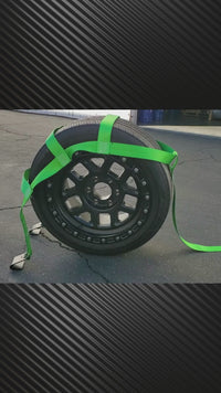 Load and play video in Gallery viewer, Tow Dolly Basket Straps With (Small) Snap Hooks
