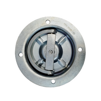 Load image into Gallery viewer, Rotating Recessed Floor Mount D Rings - Stainless Steel
