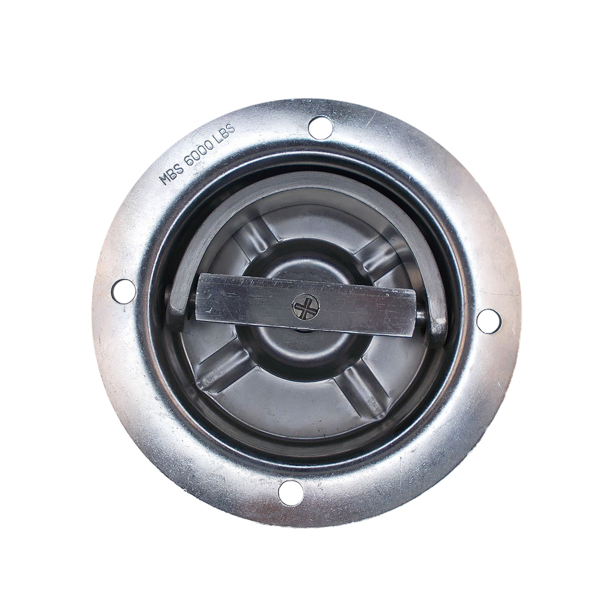 Rotating Recessed Floor Mount D Rings - Zinc-Plated