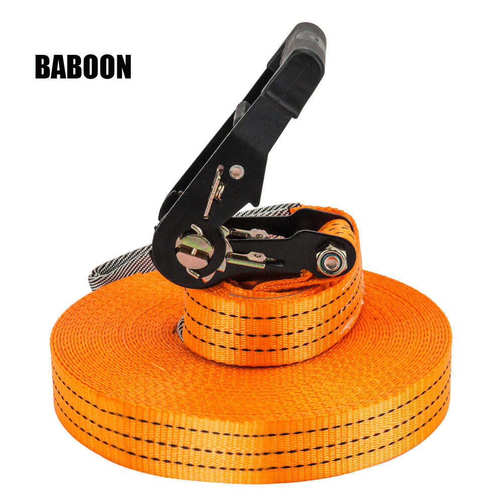 BABOON 65ft Slackline Kit Arm Trainer Line Equipment for Kids & Adults