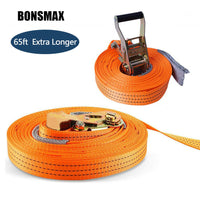 Load image into Gallery viewer, BONSMAX 65ft Slackline Kit Arm Trainer Line Equipment for Kids &amp; Adults
